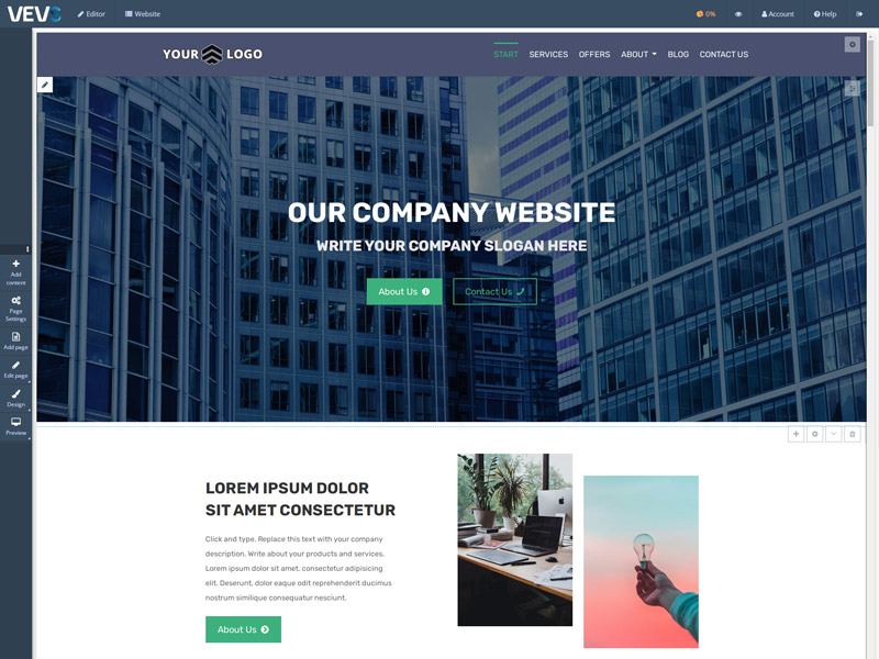 5. Publish your brand new business website and share your business with the rest of the world.