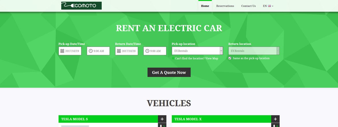 Ecomoto Electric Car Rentals 