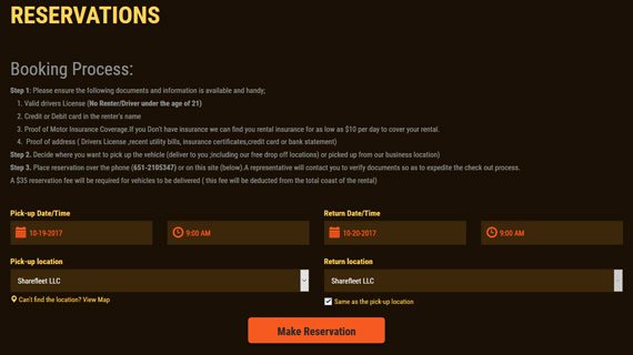 ShareFleet Rentals