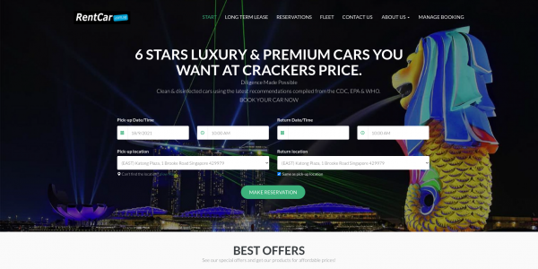 RentCar Singapore Car Rental Software