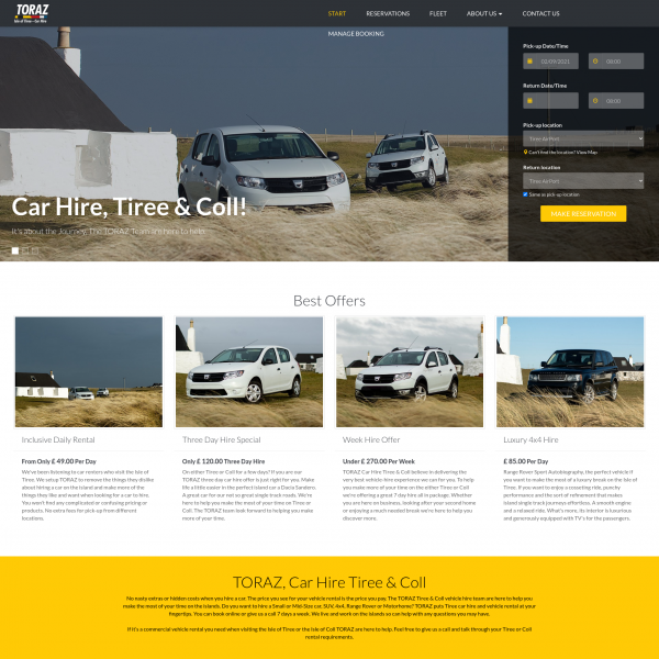 TORAZ Tiree car Car Rental Software