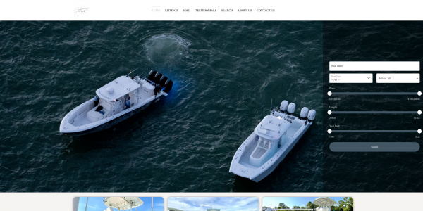 Trask Boat Agency Yacht Charter Website
