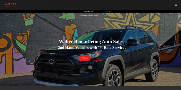 Walter Remarketing Inc. Car Dealer Website Builder