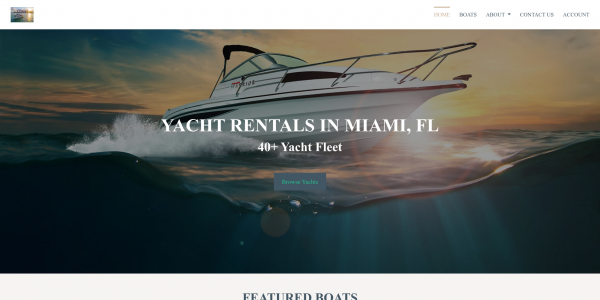 Yachts Stop Boat Rental Website