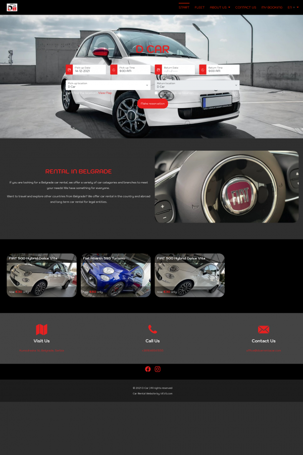 D Car Car Rental Software
