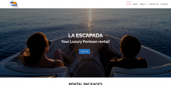 La Escapada Boat Rental Website