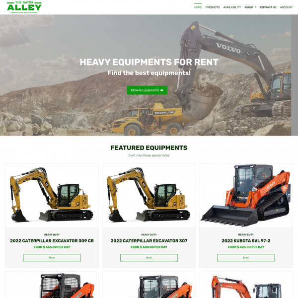 The Gator Alley Equipment Rental Software