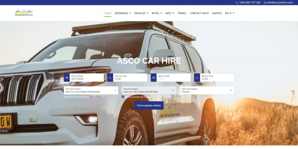 Asco Car Hire Car Rental Software
