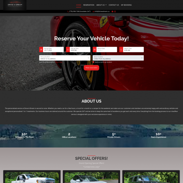 Rent-A-Dream Car Rental Software
