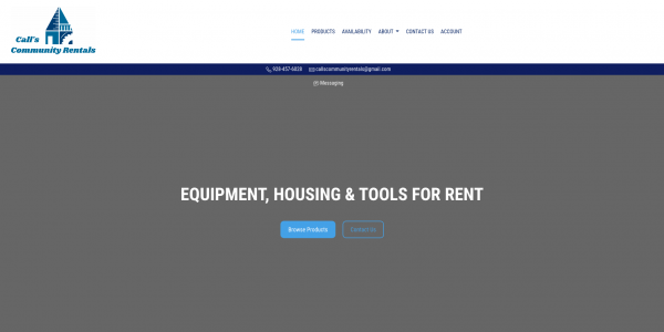 Call's Community Rentals Equipment Rental Software