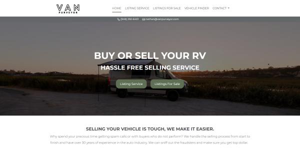 Van Purveyor Car Dealer Website Builder