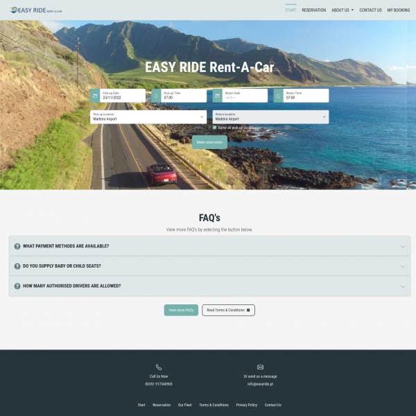 EASY RIDE Car Rental Software