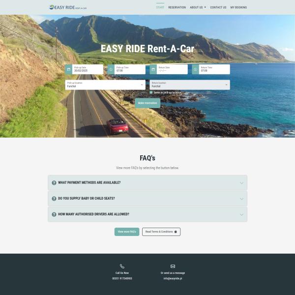 EASY RIDE Car Rental Software
