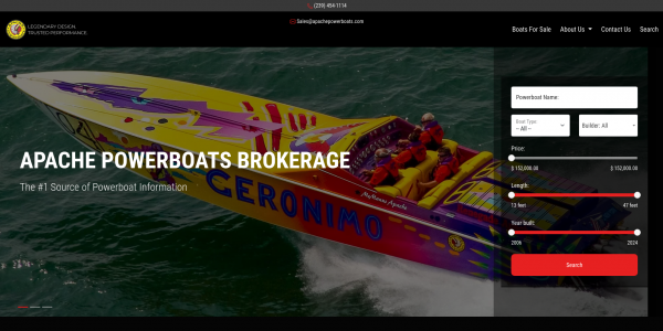 Apache Powerboats Yacht Brokerage Software