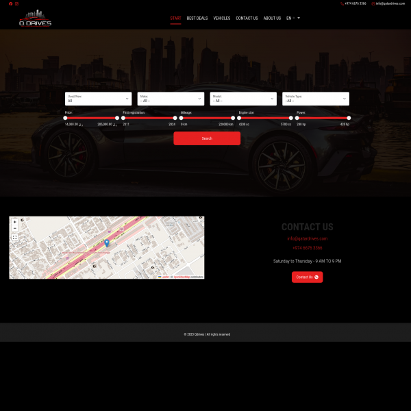 Qdrives Car Dealer Website Builder