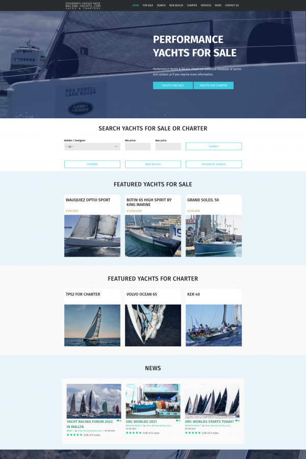 Racing-Yachts Yacht Brokerage Software