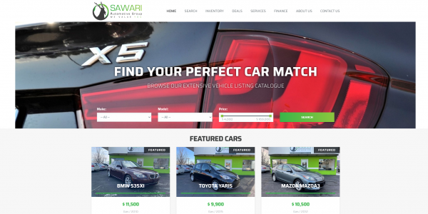 Sawari Automotive Group  Car Dealer Website Builder
