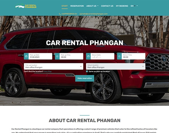 Initial On-Site SEO Optimization For Car Rental Phangan