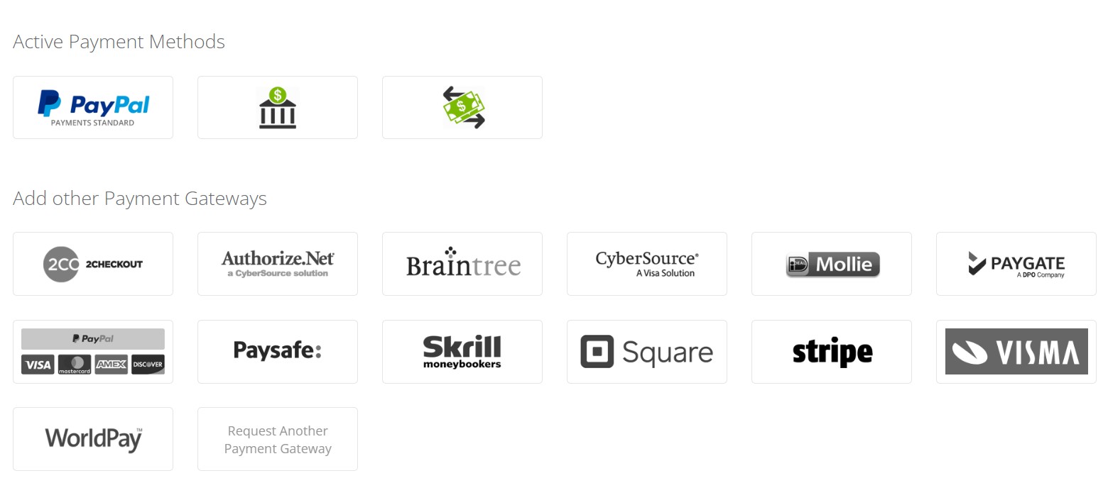New Payment Gateways & New Eye-catching Website Widgets