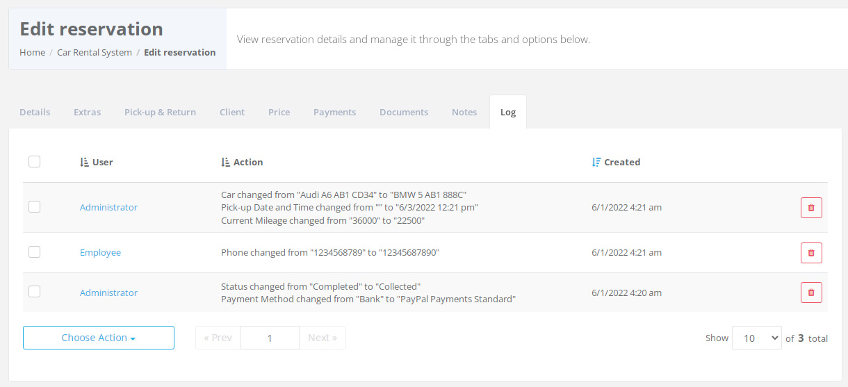 Change Log