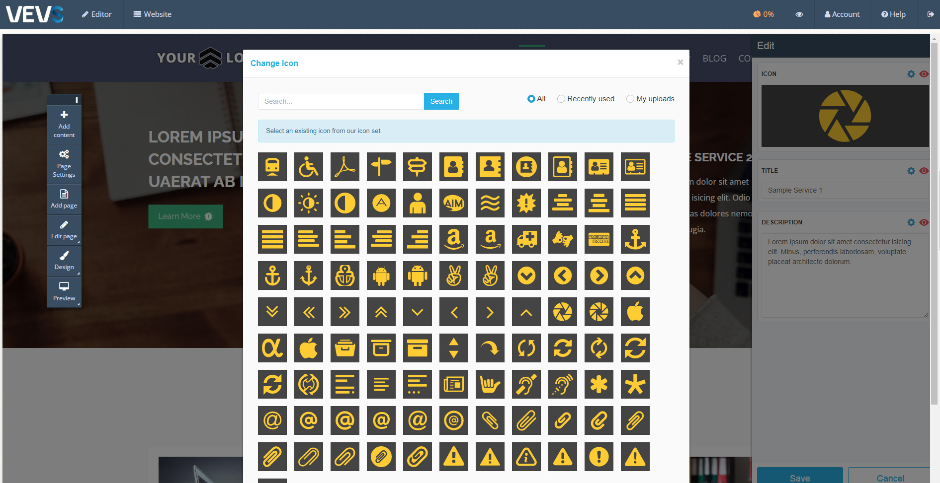 SVG icon management
