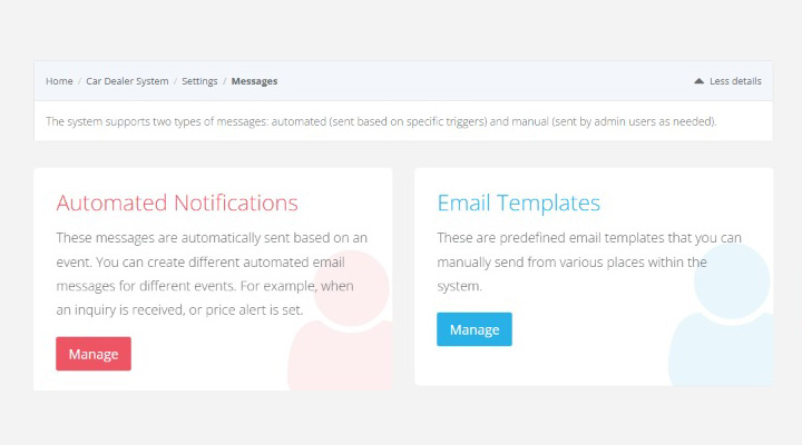 Automated notifications