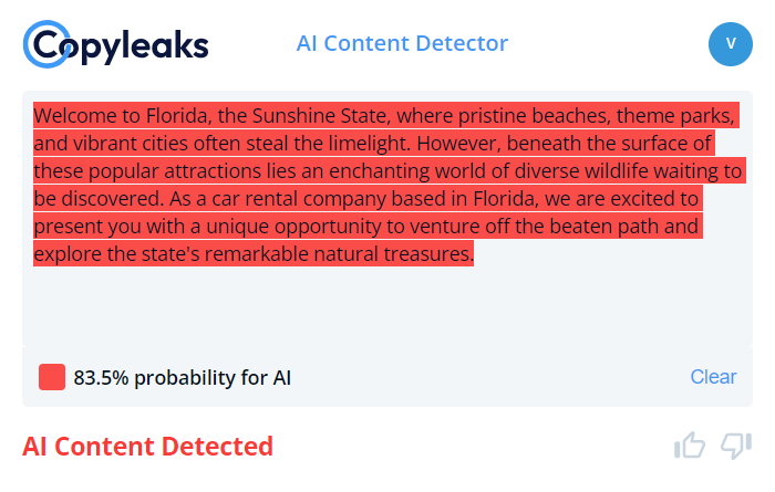 AI content detector