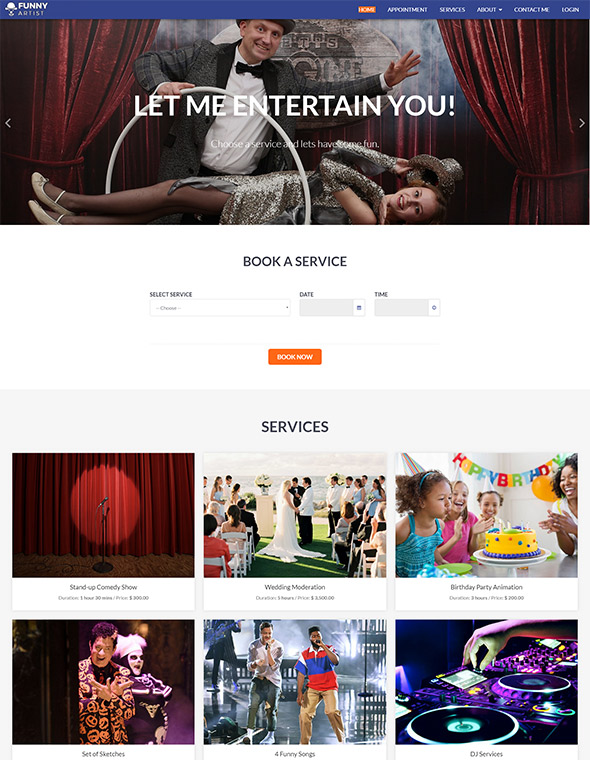 VEVS Artist Websites Demo