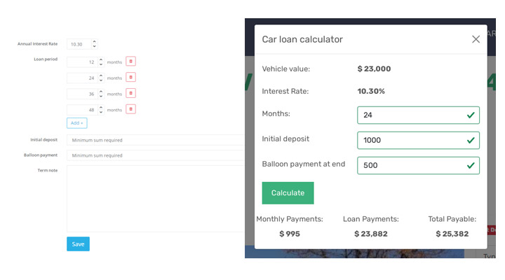 Loan calculator