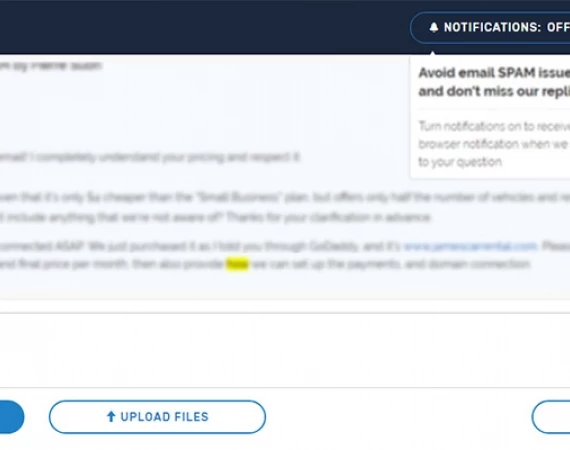 Customer Support System upgrade - new ticket page!