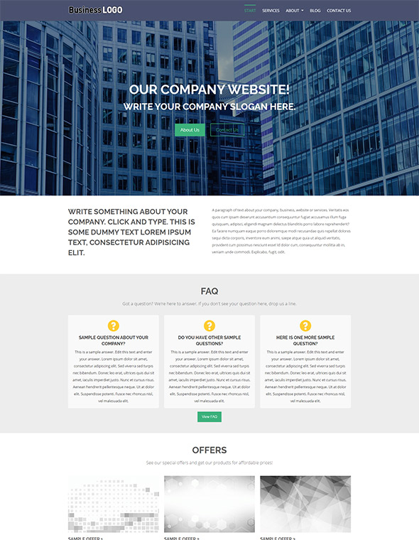 Business Website Template #1