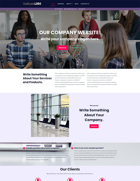 Business Website Template #10