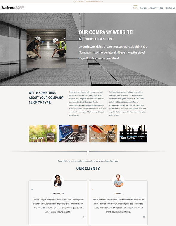 Business Website Template #3