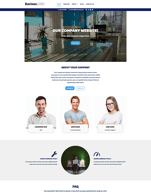 Business Website Template #4