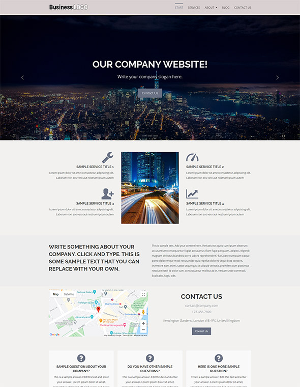 Business Website Template #6