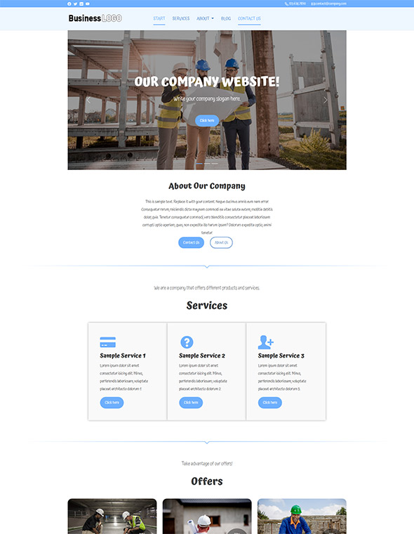 Business Website Template #7