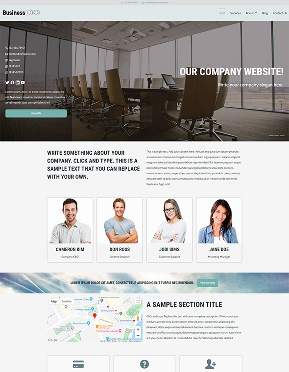 Business Website Template #8