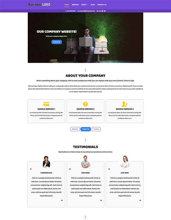 Business Website Template #9