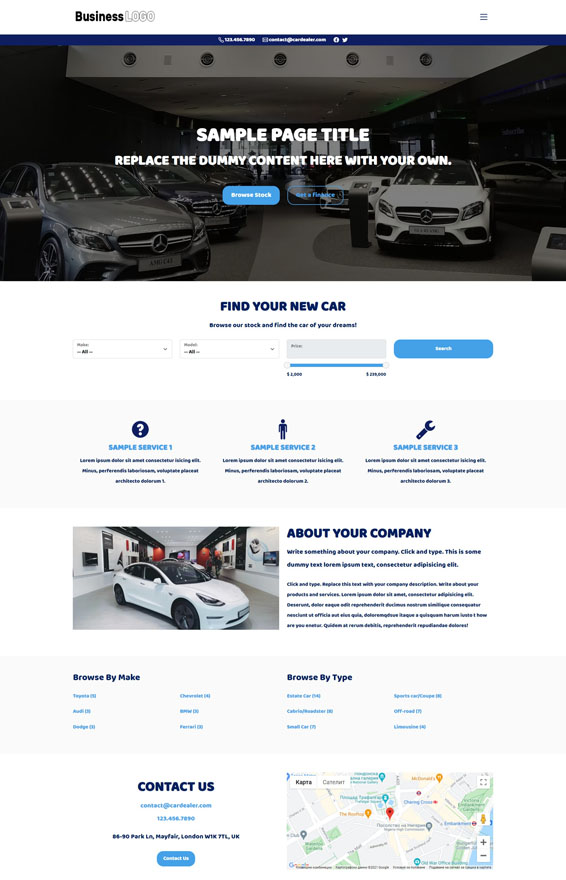 Car Dealer Website 1