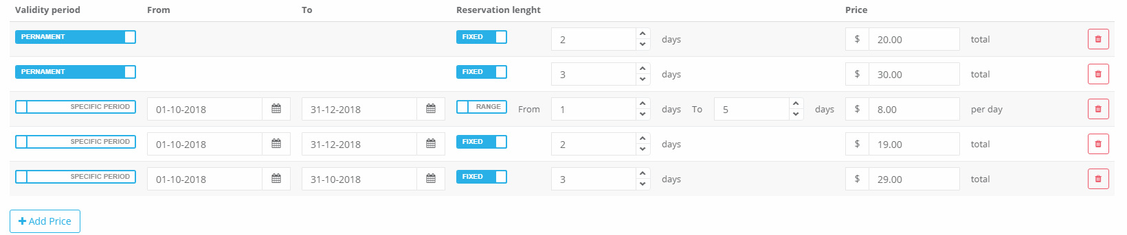 Car Parking Website Prices