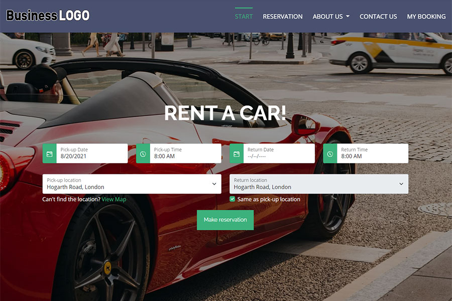VEVS Car Rental site Builder
