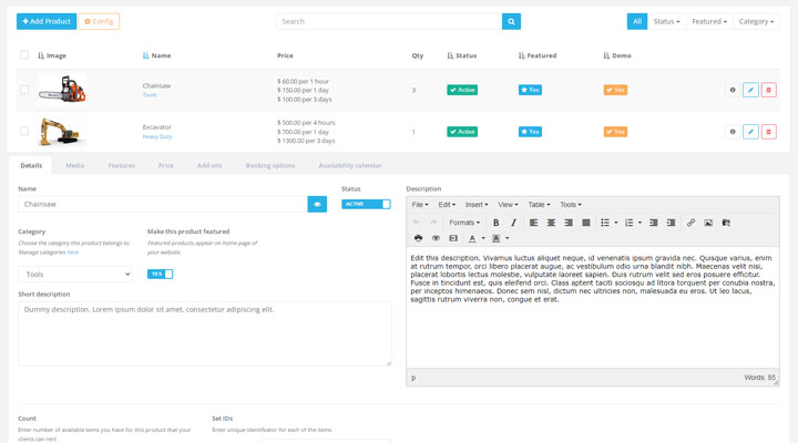 Manage inventory