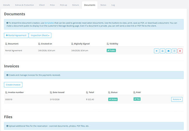 Track document workflows and reservation-linked history Track document workflows and reservation-linked history