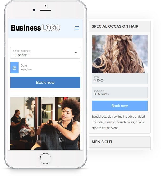 hair saloon websites