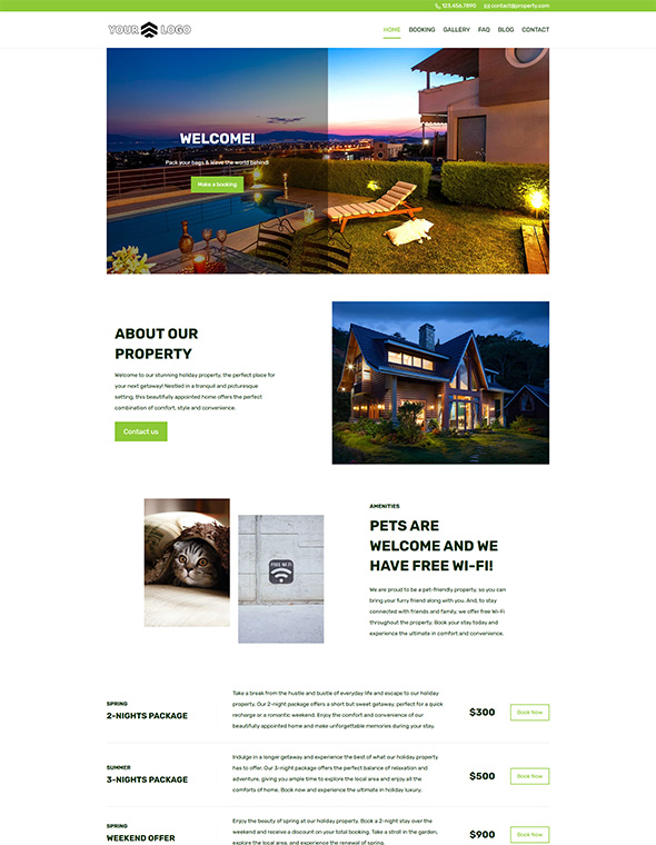 Rental Property Website Builder - Template #10