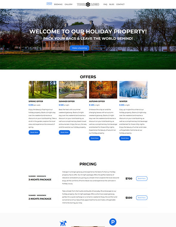 Rental Property Website Builder - Template #4