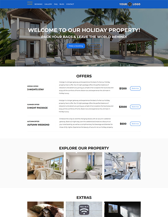 Rental Property Website Builder - Template #7