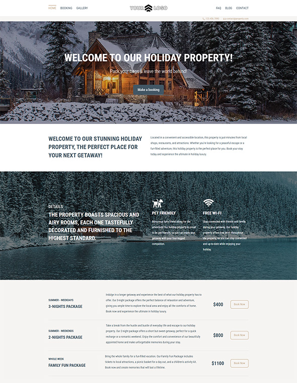 Rental Property Website Builder - Template #8