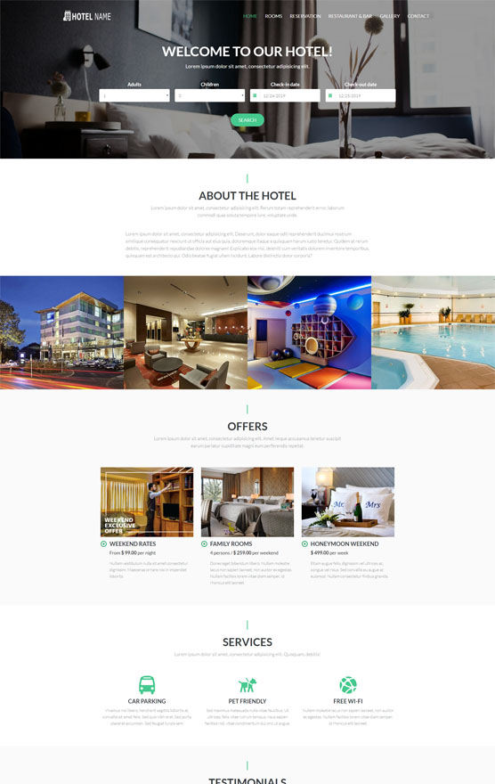 Sitios web de hoteles VEVS 1