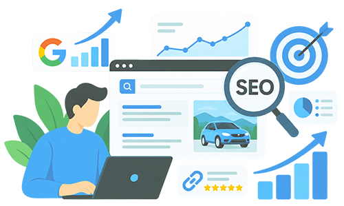 SEO and marketing services for your car rental website